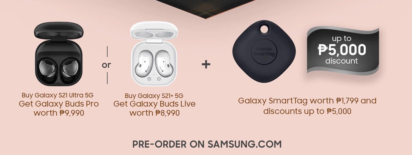 Example of limited-time discounts with pre-orders on samsung.com